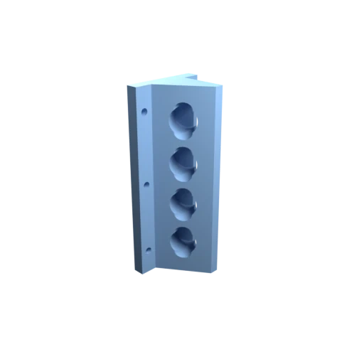 wall mounted holder for tubular box wrenches